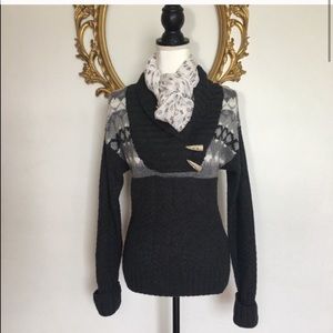 Northcrest Charcoal Wool Sweater Size S 6/8